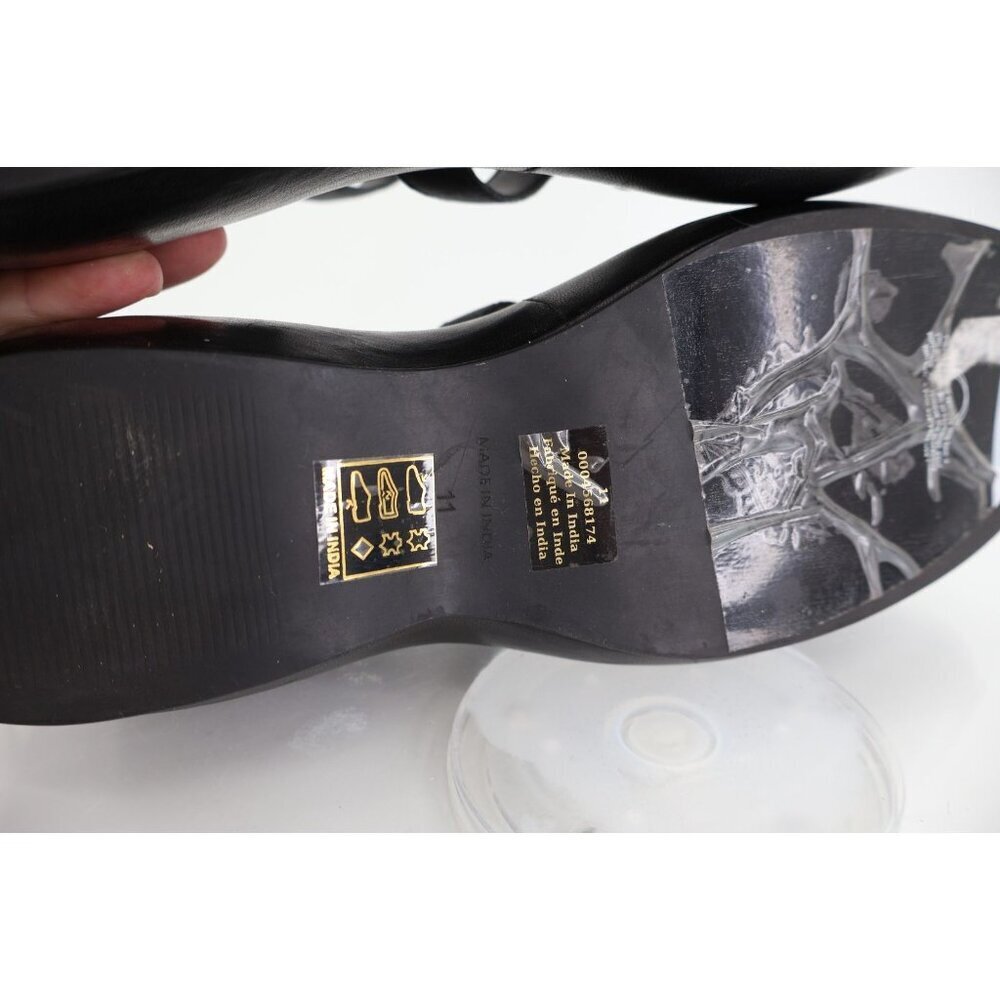 Free People Brooklyn Ankle Strap Platform Sandal Women Size 11 Black Chunky - Picture 13 of 16